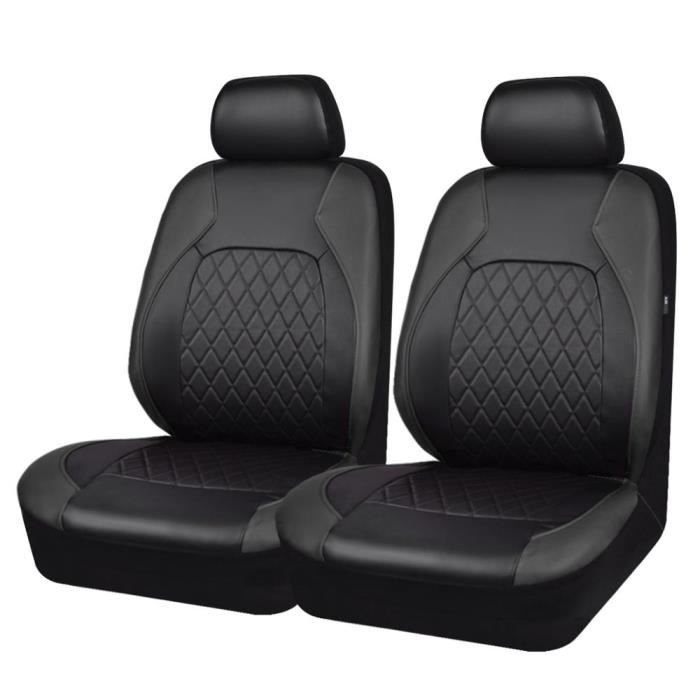 Acheter ELUTO Housse de siège de voiture en cuir PU, coussin de siège avant,  protection automatique, compatible avec airbag fendu, antidérapant,  beige/noir/gris