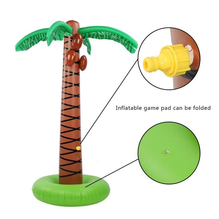 RoundFunny Tiki - Décorations de fête hawaïennes gonflables de 2,6 m - Décoration tropicale pour arche d'été - Éclairage extérieur - Grandes RoundFunny Tiki - Décorations de fête hawaïennes gonflables de 2,6 m - Décoration tropicale pour arche d'été - Éclairage extérieur - Grandes