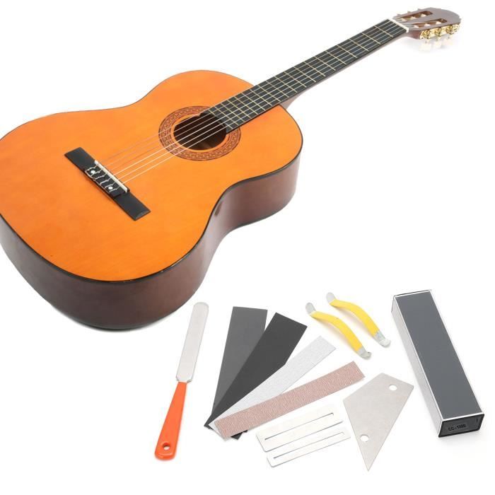 Acheter Kit d'outils de mesure Luthier pour guitare, ensemble de règles,  jauge de rayon sous-cordes, règle Radian pour guitare, 32 lames