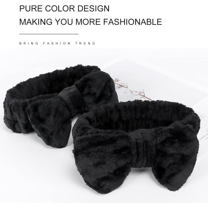 Lot De 2 Bandeaux Cuir Verni Baby Bling - Nœud Skinny - Couleurs Cerise Et Noir - Neuf Avec étiquettes