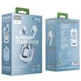 AMORUS Écouteurs intra-auriculaires sans fil Bluetooth 5.2 avec étui de chargement translucide - Glace bleue-3