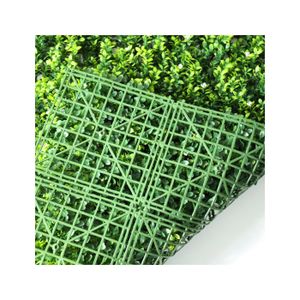 Panneaux Muraux Végétaux Artificiels - Lot De 4, 25x25 Cm, Gazon Synthétique Vert, Pour Décoration Intérieure Ou Extérieure