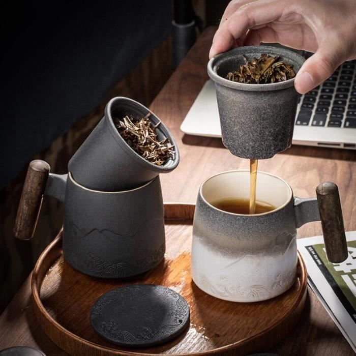 Tasses à thé,Tasse à thé avec filtre en céramique, tasse à café