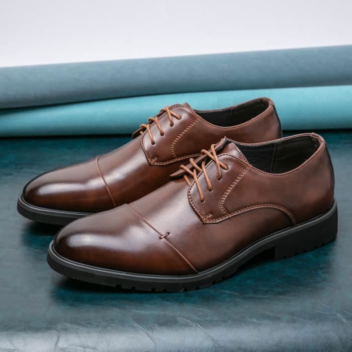 Chaussures de ville homme l gantes Marron Cuir respirant Brun