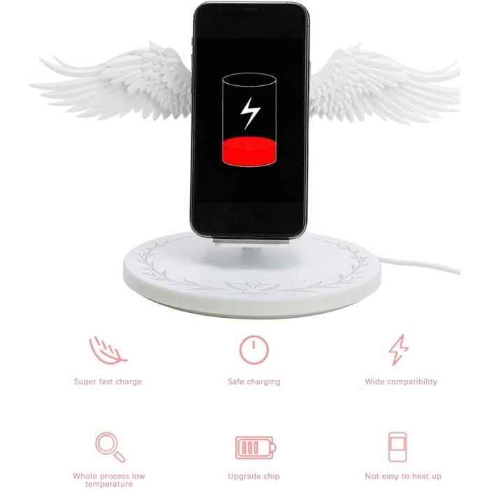 Anneau Magnétique Pour Charge Sans Fil - Diamètre 5 Cm - Adhésif Fort - Pour Téléphone, Maison, Bureau, Voiture - 5