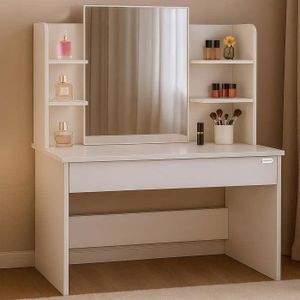 Rangement Palette Cosmétique Organisateur Maquillage Acrylique MXTIMWAN - 2 Pièces - 7 Compartiments - Transparent - Pour Palettes Organisation Vanité Salle Bain