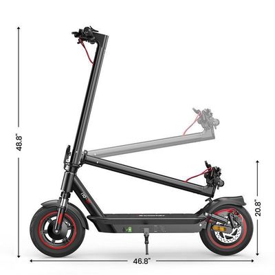 IScooter I10 Series Trottinette Électrique, Autonomie Max 45KM & Vitesse 40KM/H, Puissance Max 650W, Pneus Pneumatiques 10 Pouces, Trottinette Électrique Pliable Pour Adultes Avec Clignotant & Application