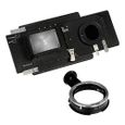 Fotodiox Vizelex RhinoCam pour Fujifilm X-Mount MILC Fuji X-1/X-E2/X-T1 avec Mamiya 645/M645 Adapatateur Noir-0