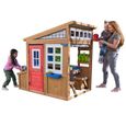 KidKraft - Maisonnette d'extérieur pour enfant Hobby Workshop en bois - atelier de bricolage avec accessoires inclus-0