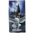Serviette de Bain Harry Potter - Drap de Plage Coton - 70x140cm - Bleu-0