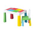 TegaBaby® Table pour des Enfants avec des Chaises de Jardin ou Maison Multicolore-0