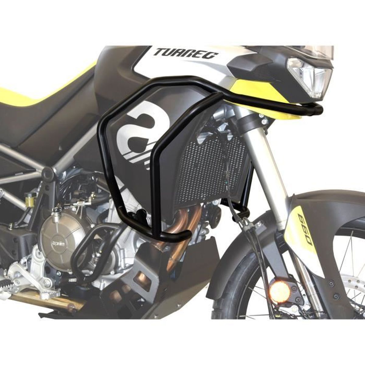 Pare carters / crash bars Heed Aprilia Tuareg 660 supérieures noir