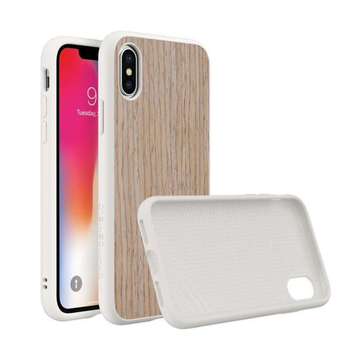 Solidsuit Bois Noyer Clair Iphone X Rhinoshield Cdiscount Telephonie