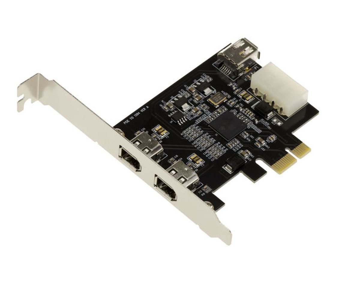 Carte Contrôleur FIREWIRE 400 IEEE1394a Sur Port PCIe CHIPSET TEXAS