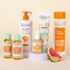 EVOLUDERM – Routine Éclat 6 produits Visage & Corps – 1 Lait + 2 Huiles + 1 Sérum + 1 Gommage visage + 1 Lait Éclaircissant