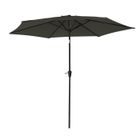 Parasol droit HAPPY GARDEN - HAPUNA - Toile en polyester - Diamètre 2,70m - Gris