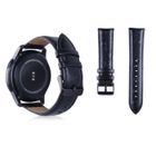 WEWOO Bande De Montre-bracelet En Cuir Véritable Pour Samsung Gear S3 22mm Noir - 200589