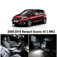 Renault scenic III pack LED ampoules eclairage interieur Blanc Xenon 6000K 21pcs
