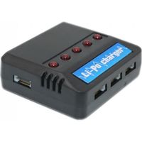 Chargeur Modélisme Batterie LiPo 1S - NO NAME - Multi Ports - Noir - Plastique