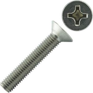 Pozi Drive Machine Vis M3 M4 M5 M6 Fraisée Tête Plate DIN 965 Zinc Plaqué