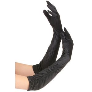 VIKSAUN Lot de 4 paires de gants longs et courts en résille extensible style rétro années 80 Noir 