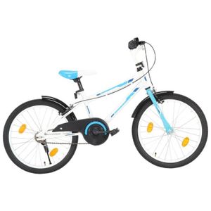 VÉLO ENFANT vidaXL Vélo pour enfants 20 pouces Bleu et blanc