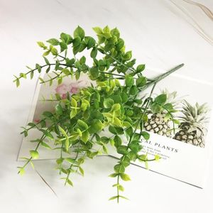 ARBRE - BUISSON Objets décoratifs,Fleurs artificielles avec feuille d'herbe verte,plantes en plastique,fausse feuille,buisson de - [30][F34274]