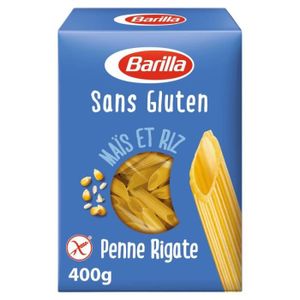PENNE TORTI & AUTRES BARILLA - Penne Rigate Sans Gluten 400G - Lot De 4