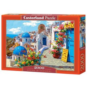 PUZZLE Puzzle Printemps à Santorin - Castorland - C-20060