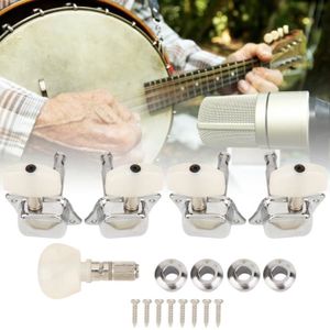 BANJO Dioche Tête de chevilles de réglage de banjo à cordes semi-fermées 4+1 accessoires d'instruments de musique