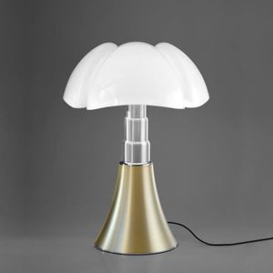 LAMPE A POSER PIPISTRELLO-Lampe ampoules LED pied télescopique H66-86cm Laiton Martinelli Luce - designé par Gae Aulenti H ajustable : 66 à 86cm