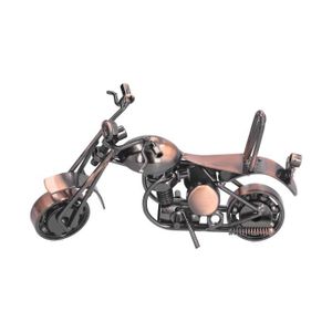 OBJET DÉCORATIF TMISHION jouet de moto Modèle de moto rétro Bronze