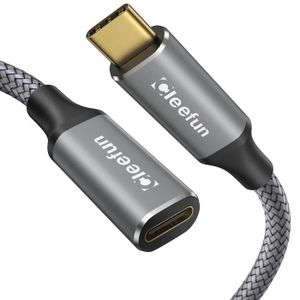 UGREEN Rallonge USB C Gen 2 Supporte Thunderbolt 3 Charge Rapide 100W Câble  Extension Type C Pour Vidéo 4K 60Hz Data 10Gbps Compatible avec iPhone 15