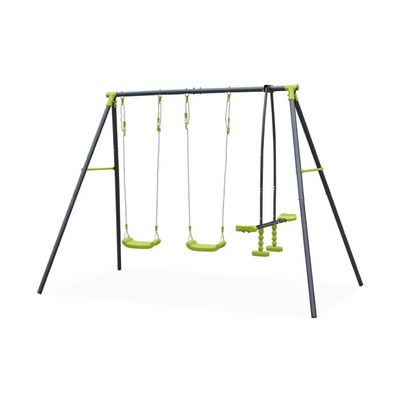Portique Tramontane 2 Balancoires Et 1 Face A Face Achat Vente Balancoire Portique Cdiscount