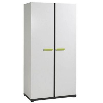 Armoire Penderie Nixon 2 Portes Blanche Achat Vente Armoire De