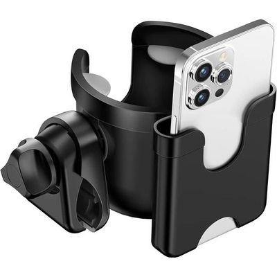 JGS Premium - Lot de 2 porte-gobelets pour vélo - Porte-bidon rotatif à