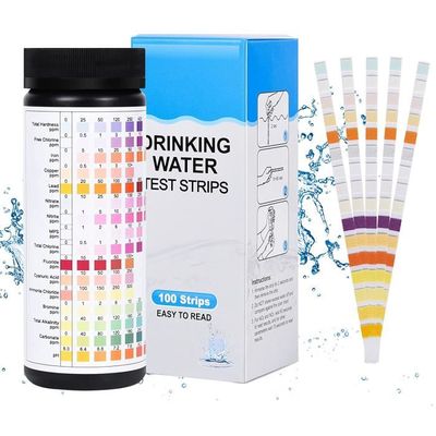 50 Bandelettes Test Eau Potable 16en1 - Analyse Qualité Eau Robinet Puit