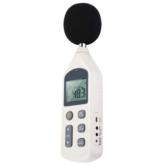 Sonomètre Numérique SMART SENSOR ST9604 - Plage 30-130 DB, Affichage Rétroéclairé - Pour Mesure Bruit Maison, Bureau, Chantier - 9