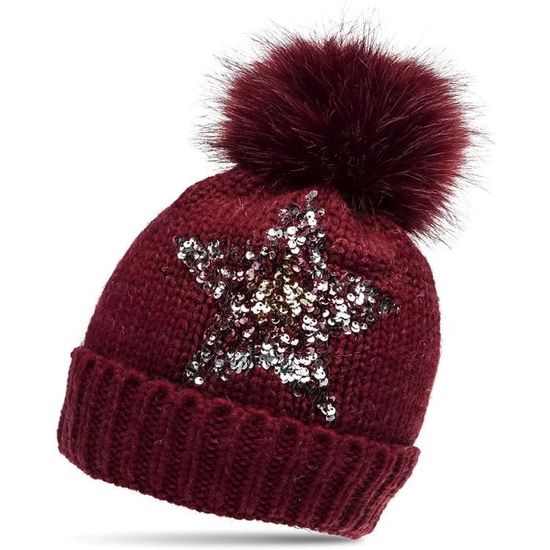Lot Tricoté Chaud Ensemble Bonnet, écharpe Et Gants Enfant - Tricoté Doux Avec Pompon, 2 à 7 Ans Accessoires Froid Garçons Filles