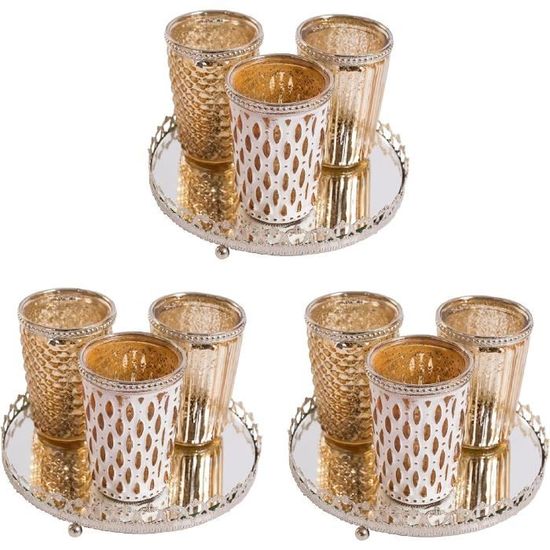 Lot De Bougeoirs Et Photophores PartyLite - État Comme Neuf