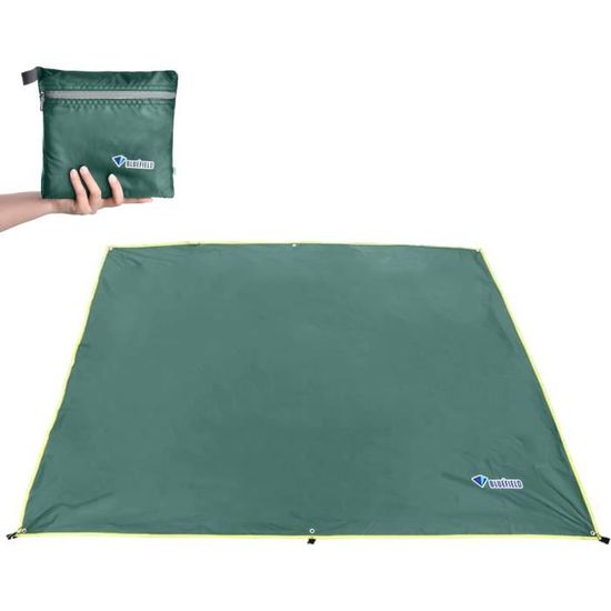 Bâche Anti-Pluie 3x3m Camping Bâche Léger Portable Anti-UV Bâche Imperméable - Tentes (10818805