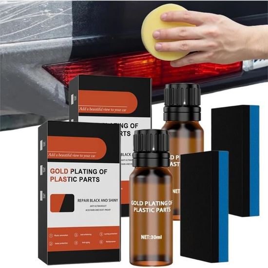 Efface Rayures Voiture Efface Rayure Plastique Georcep 100ml - Rénovateur Plastique Voiture Motos - Intérieur Extérieur Nettoyant Plastique Moto