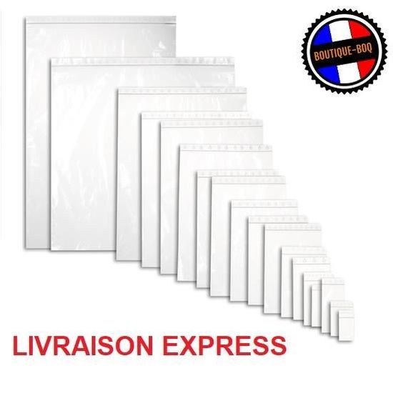 100 Sachets Fermeture Zip EKNA - 80x120mm, 50 Microns - Stockage Alimentaire & Petit Bricolage