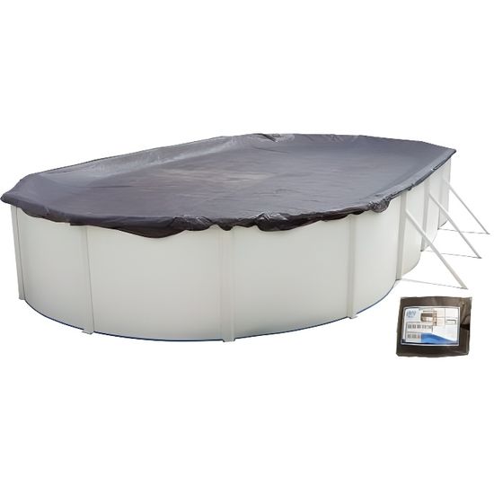 Bache De Protection Hiver Piscine Hors Sol Ovale 7 30 X 3 70 M Cdiscount Jardin