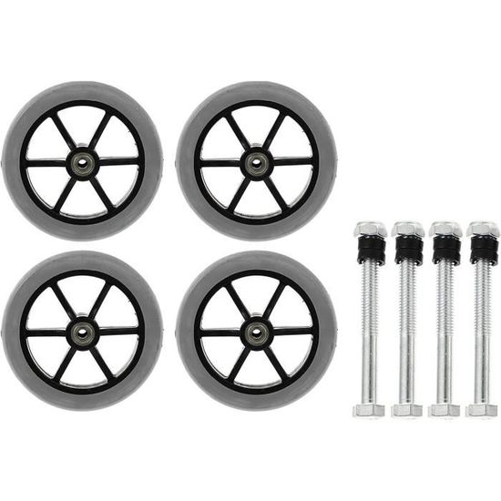 Accessoire Fitness Rameur Lot 4 Roues Rechange Rameur 8x43x11mm - Nylon + Roulements Acier - Fitness Et Cardio Roue Fitness 43mm