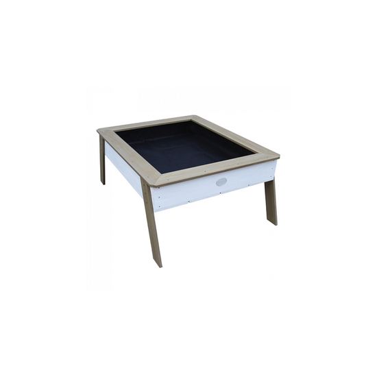 Bac à sable en bois avec banc et jeux de cuisine avec évier - Kelly Bac à sable en bois avec banc et jeux de cuisine avec évier - Kelly