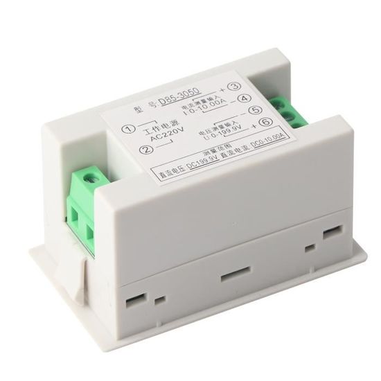 Cikonielf Voltmètre Digital energy meter, DC0-199.9V DC0-10.00A Voltage ...