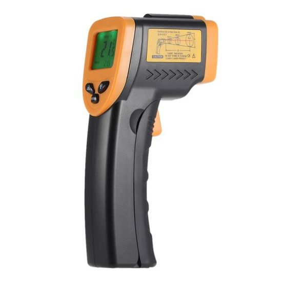 Thermomètre Infrarouge Miniature - Format Stylo - Plage -50°C à 220°C - Écran LCD - Pour Usage Industriel Et Bricolage
