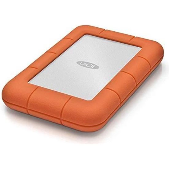 Disque dur externe portable LaCie Rugged Mini 2,5" USB 3.0 - USB 2.0 1 To