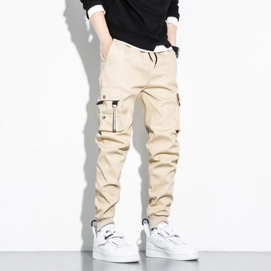 Pantalon Cargo Homme En Coton - Coupe Baggy, Léger, Poches Pratiques - Idéal Rando, Travail, Détente - 5